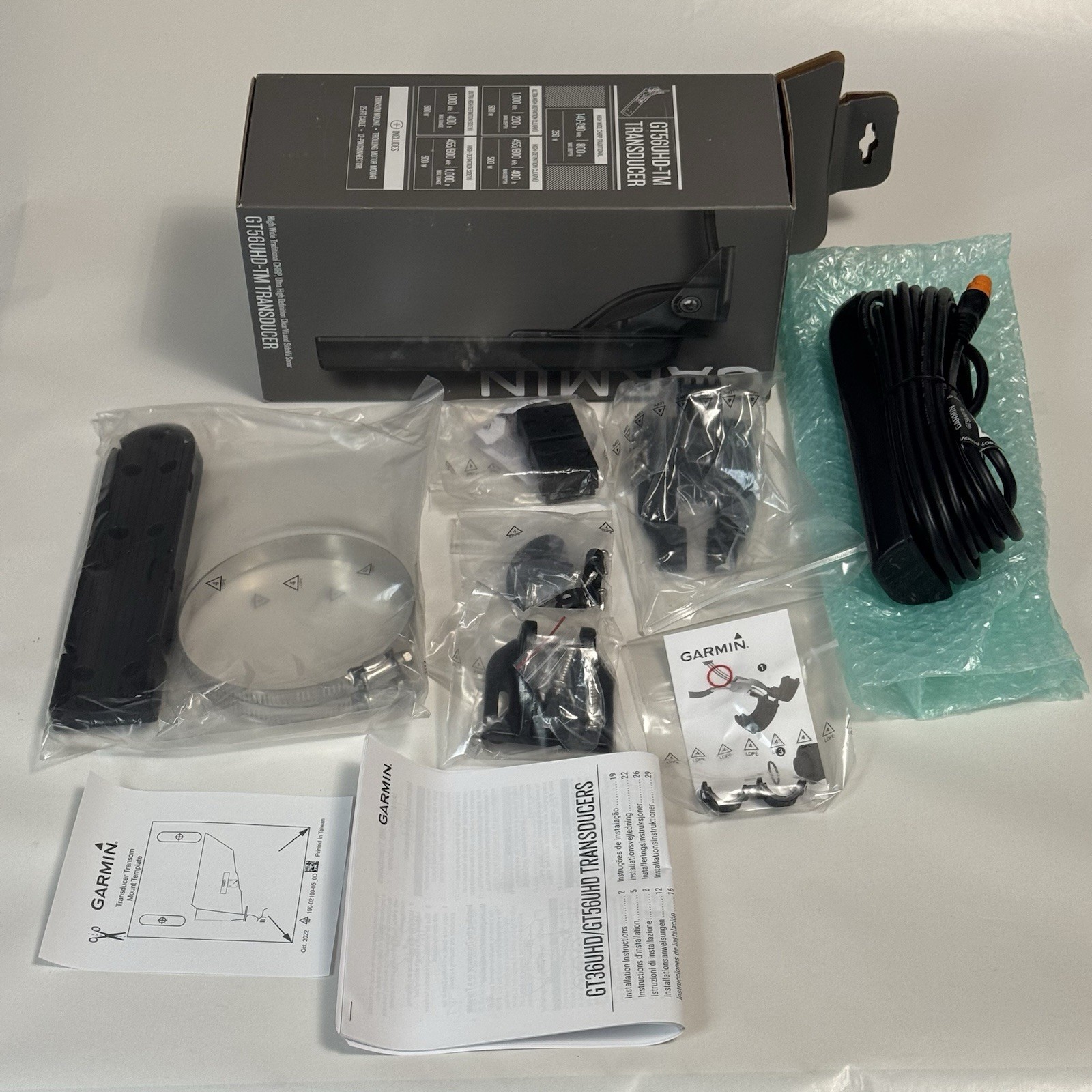 Open Box - Garmin GT56UHD-TM Transducer W/ Mount Hardware