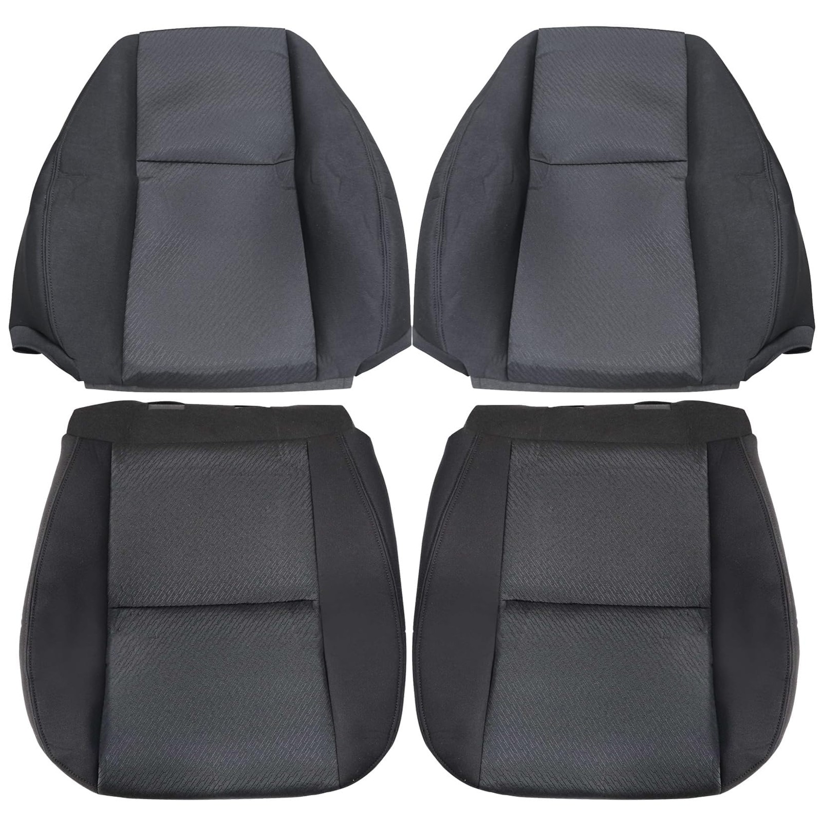 Black Front Seat Covers Fits Silverado 1500 2500HD 3500HD 2007-2014