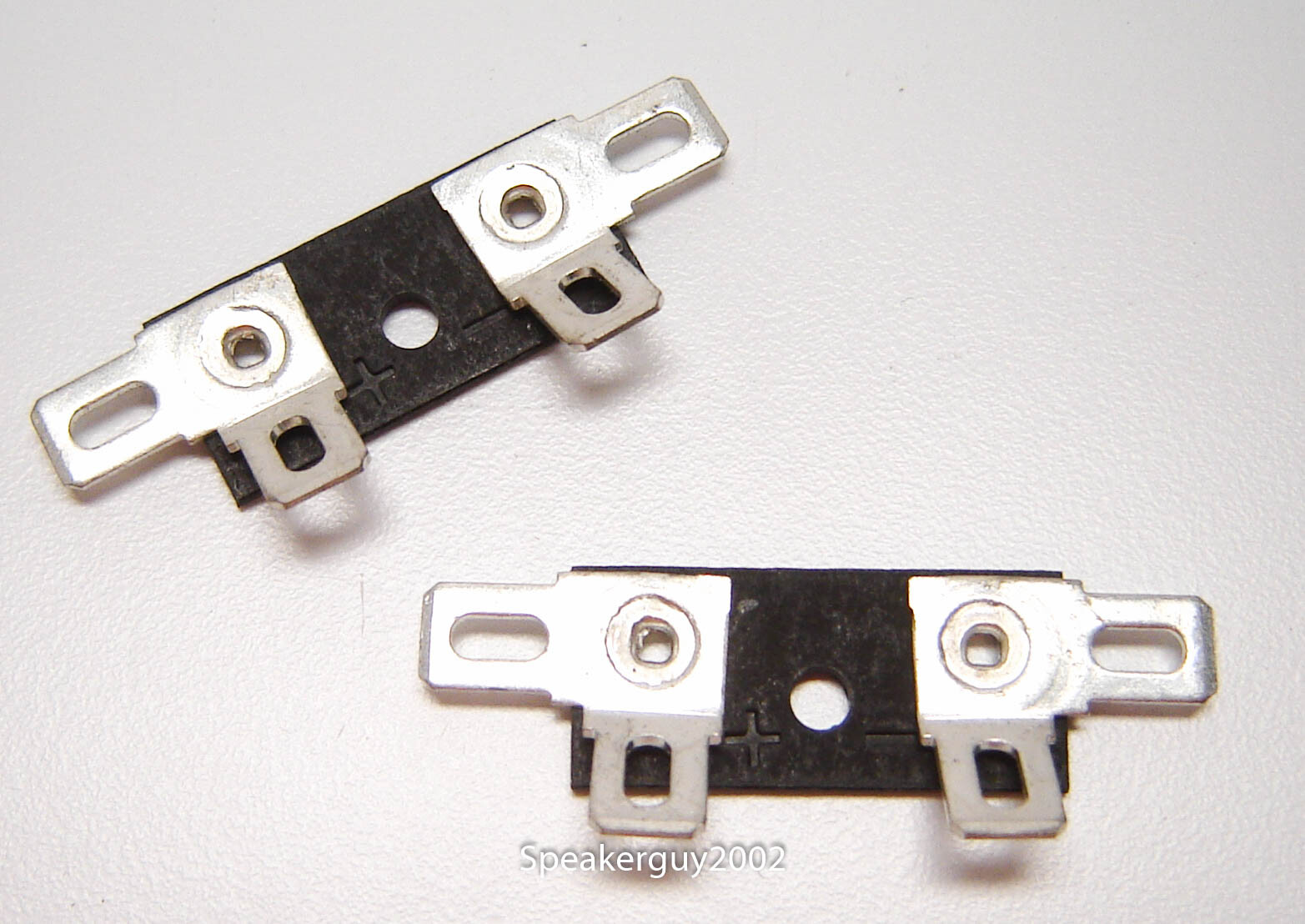 Pair of Fiber Board Woofer Terminals / Speaker Part / .25 Spade / FBT10