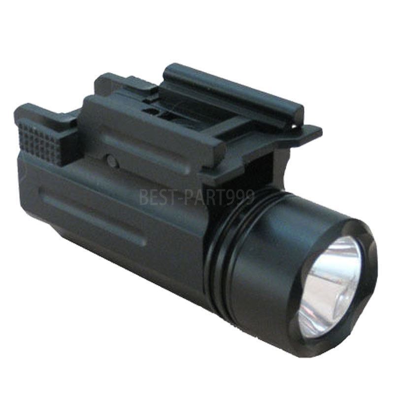 220 Lumen Tactical Pistol Flashlight with Quick Release Quick Detach QD