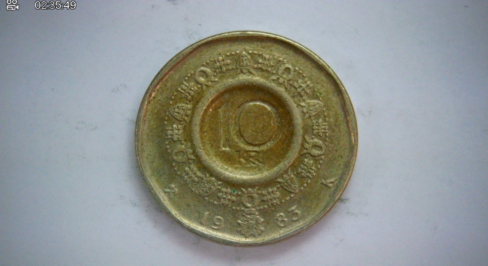 Norway 1983 10 Kroner Olav V 10 Kroner (monogram reverse) Coin