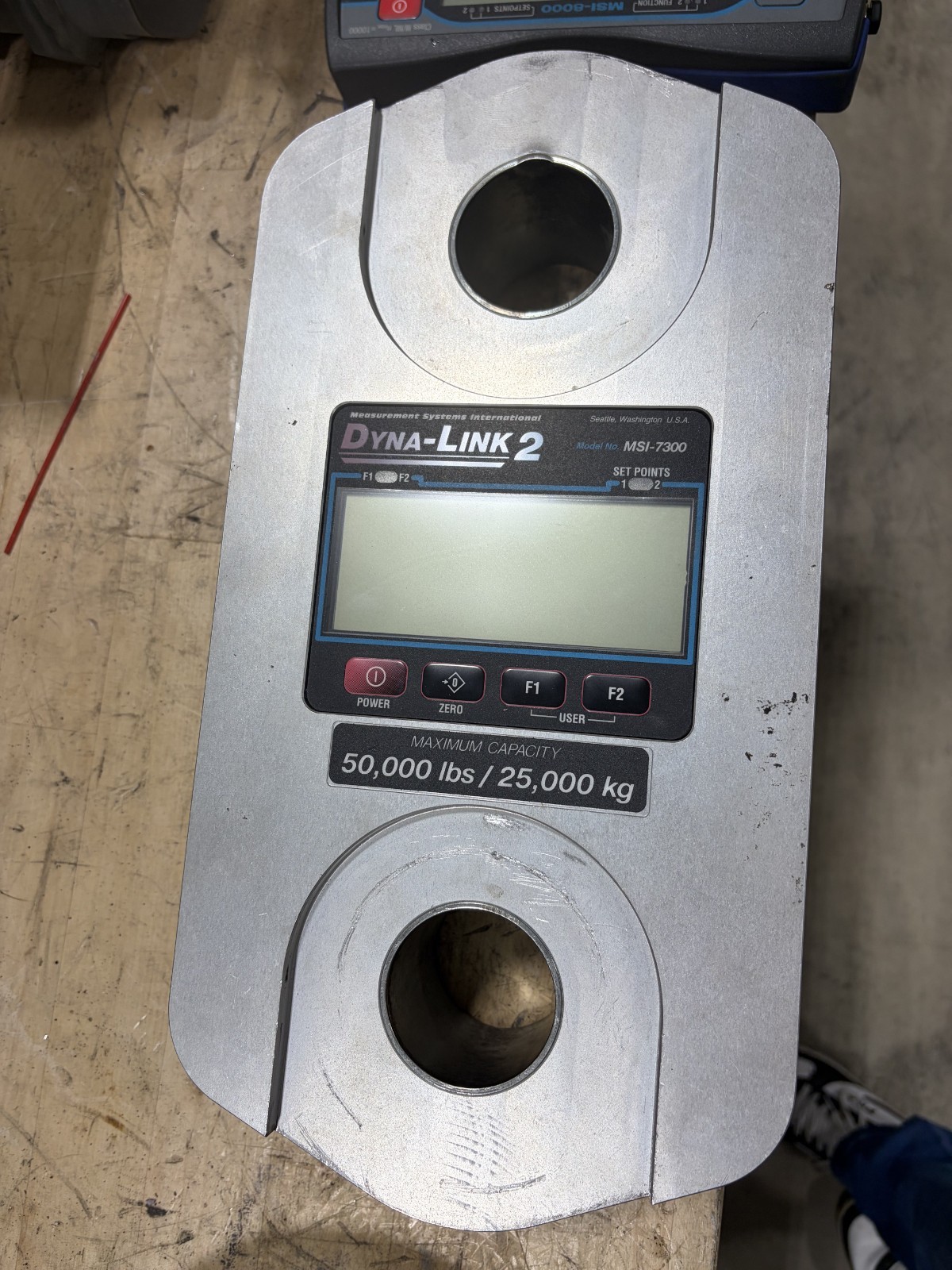 MSI-7300 50,000 lb Dyna-Link 2 Tension Dynamometer INCLUDES Frequency Display