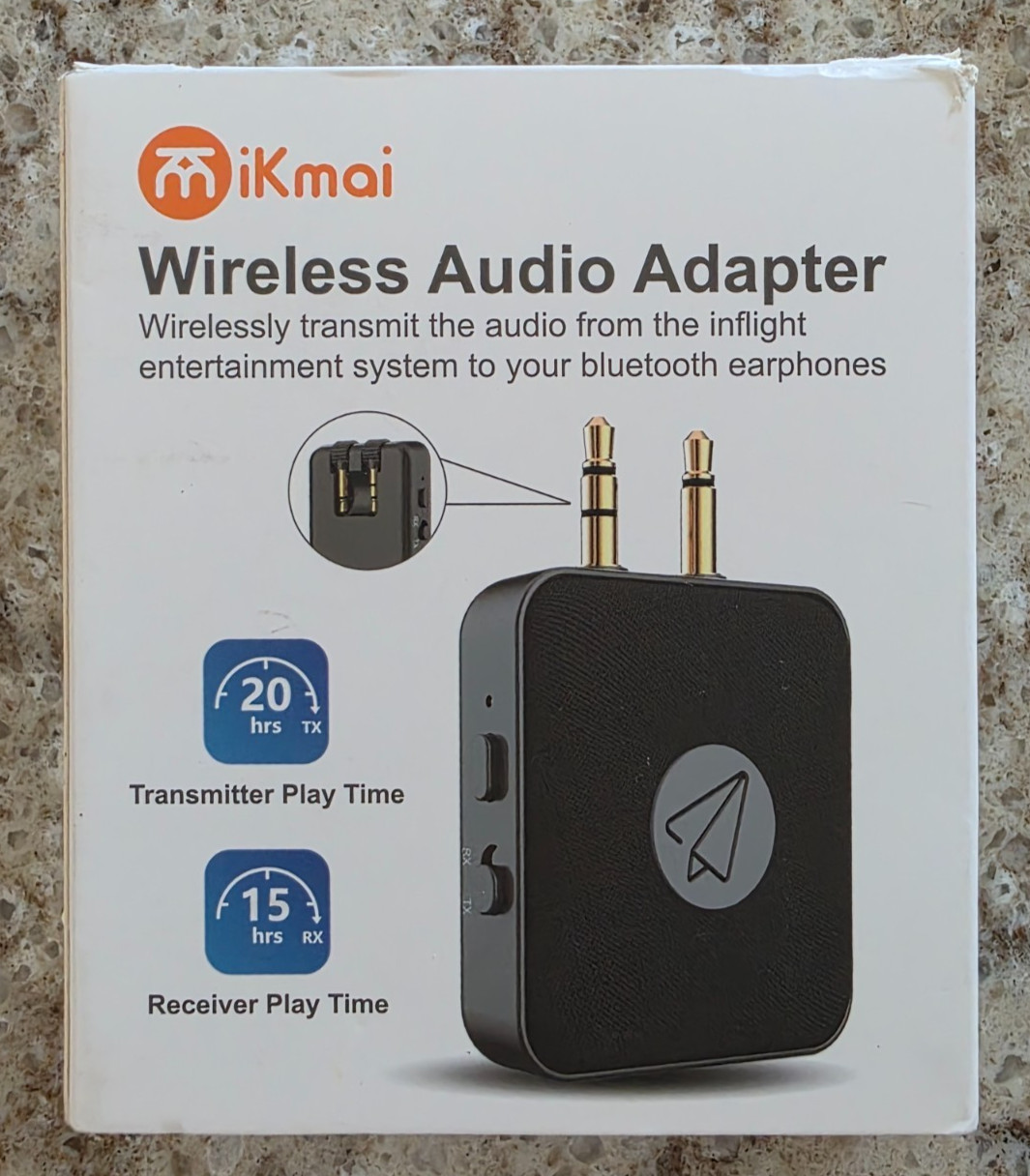 iKmai Bluetooth Audio Transmitter Receiver 2-in-1 BT032 Open Box New