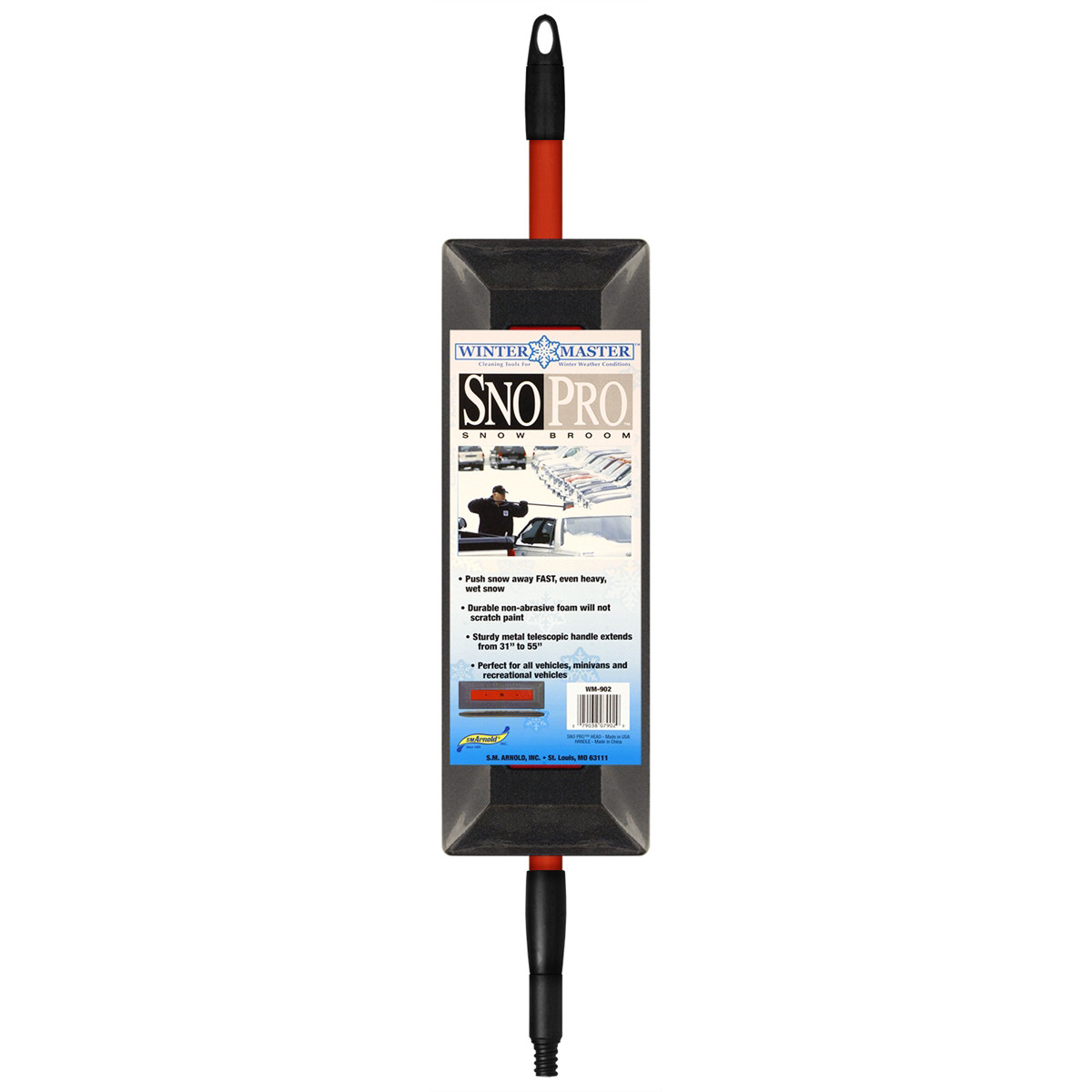 S.M. Arnold WM-902 SNOWPRO BROOM HEAD 31-55" TLSCPC HANDLE