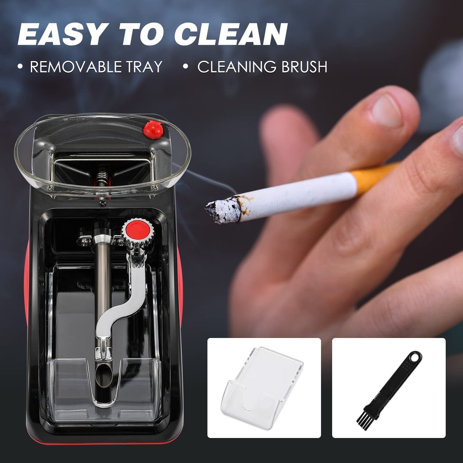 User-Friendly Red Rolling Machine - Adjustable Tightness for DIY Enthusiasts