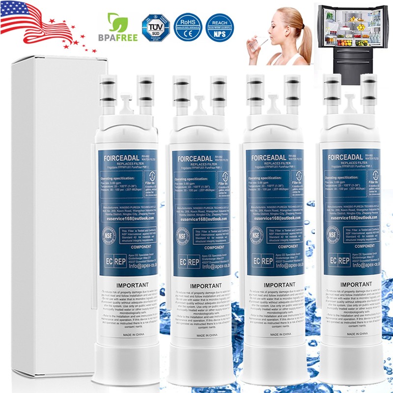 1-4Pack For Frigidaire PWF-1 FPPWFU01 Refresh Refrigerator PurePour Water Filter