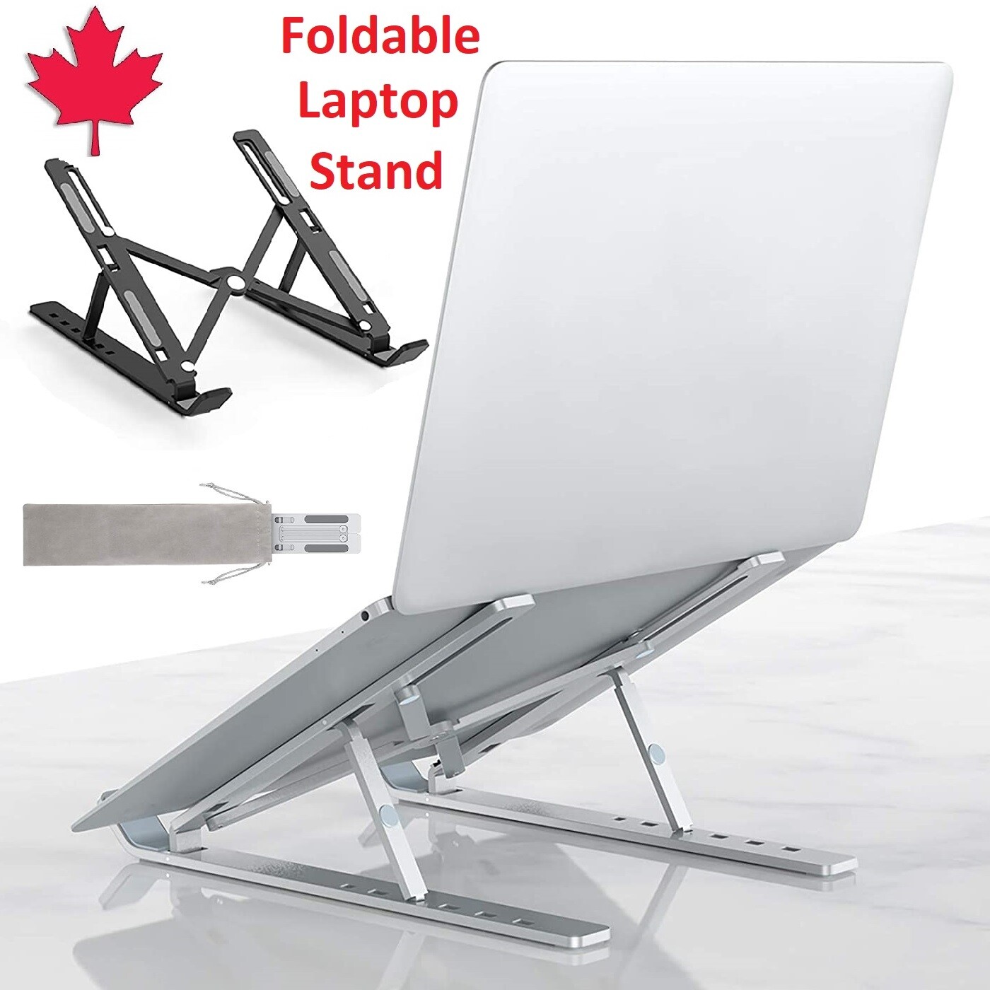 Adjustable Metal Portable Laptop Stand Holder Mount For Macbook iPad Laptop