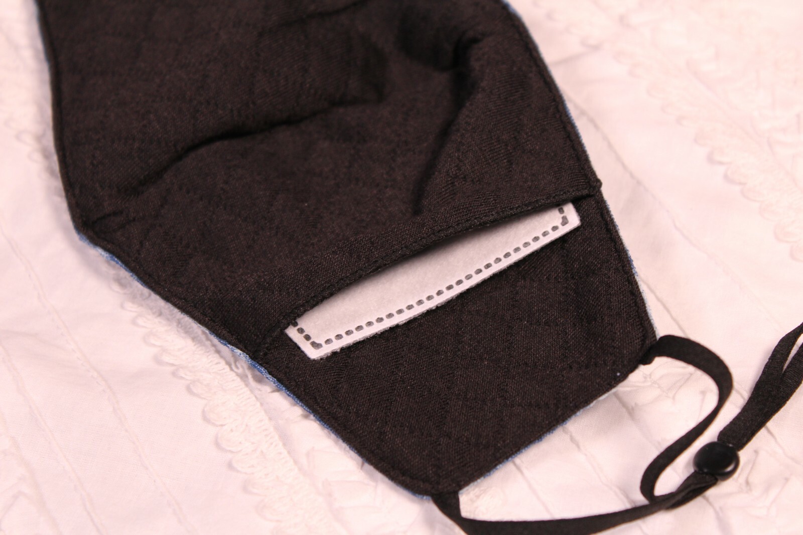 Bleached Denim Face Mask Comfortable Cotton with Adjustable Ear Loops