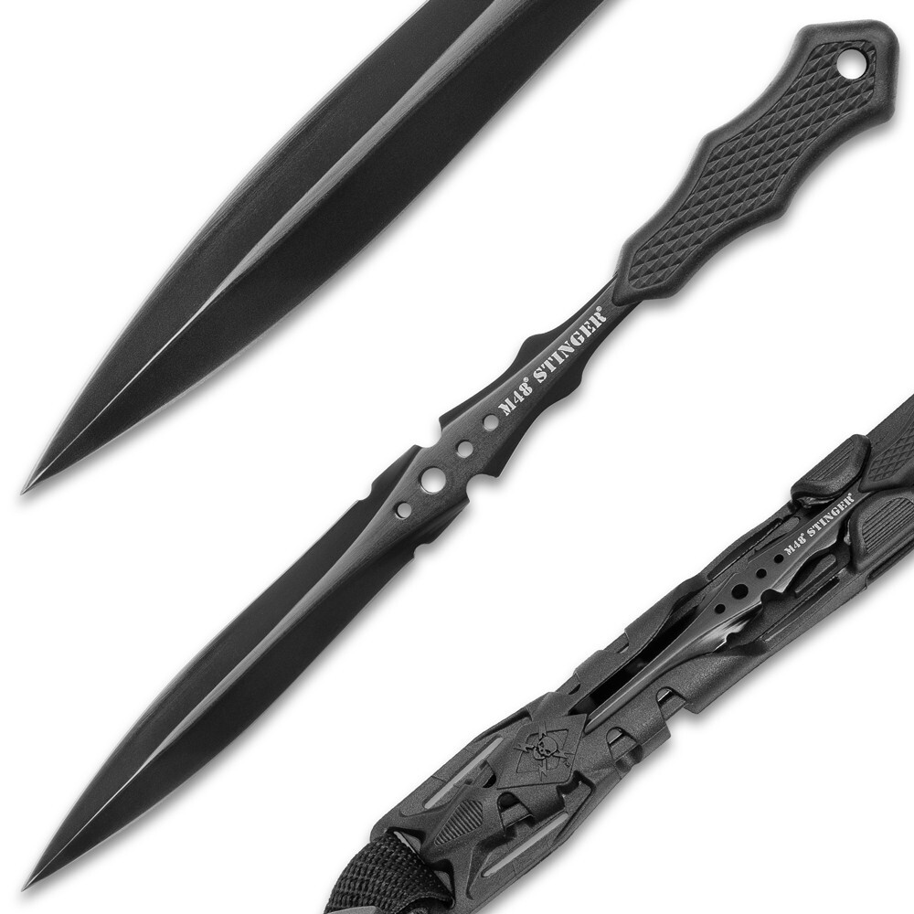 M48 Stinger Urban Spike Knife | Vortec Shoulder Harness | Double-Edged Blade