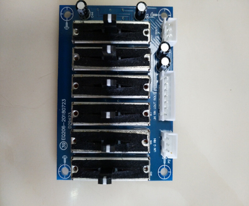 6-Band Stereo Two Channel EQ Equalizer Effects Adjustable Audio Tone Board