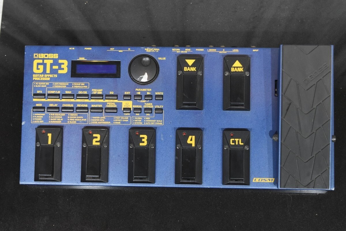 BOSS GT-3 Guitar Effects Processor with adapter