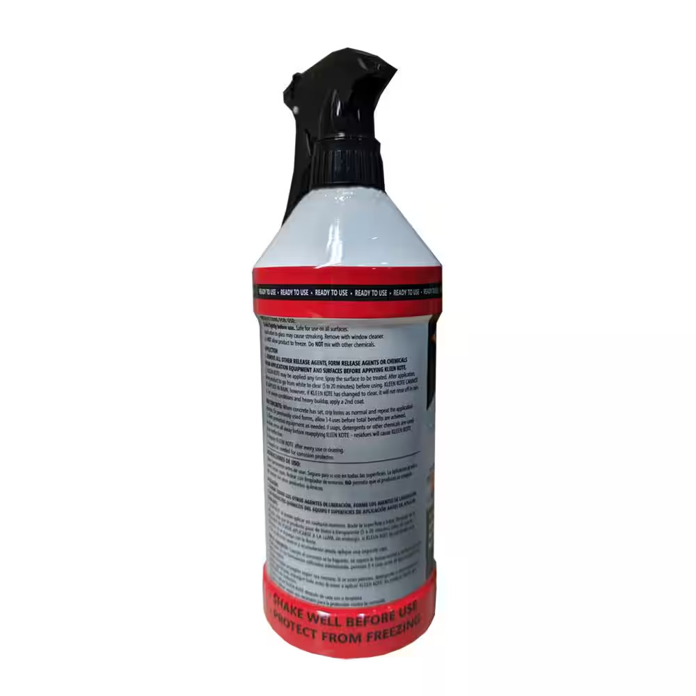 Kleen Kote Concrete Release Spray 32oz Nonstick Anti Rust Coating Tools Safe