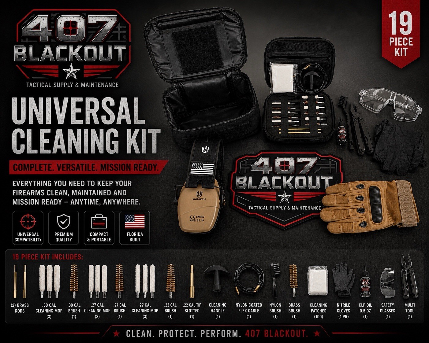 Universal Gun Cleaning Kit (Range)