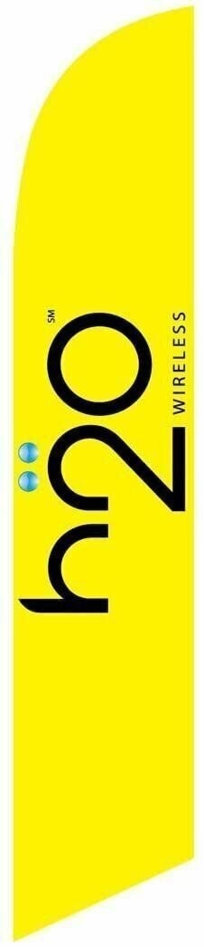 h2o Wireless Feather Banner Swooper Flag - Replacement FLAG ONLY