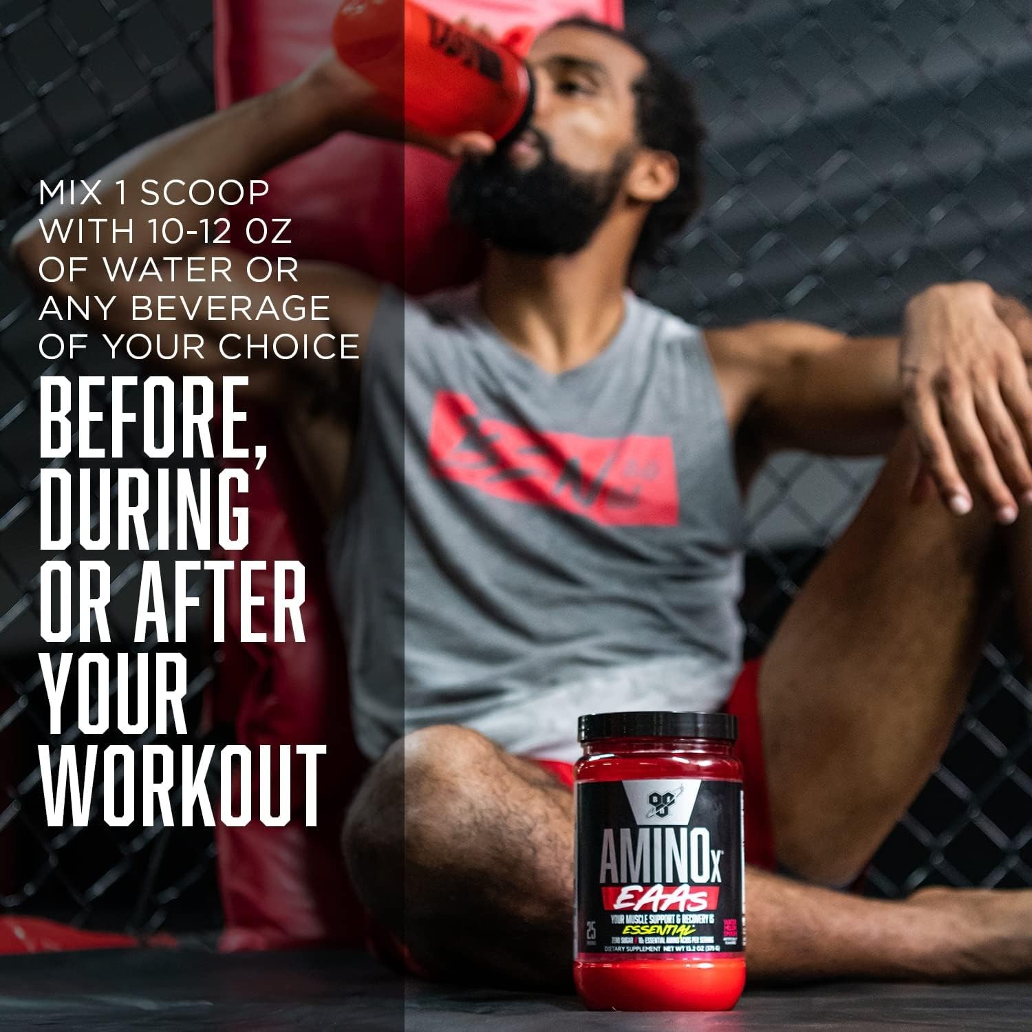 BSN Amino X EAAs BCAA - Muscle Support - Recovery - JUNGLE JUICE - CLUMPY
