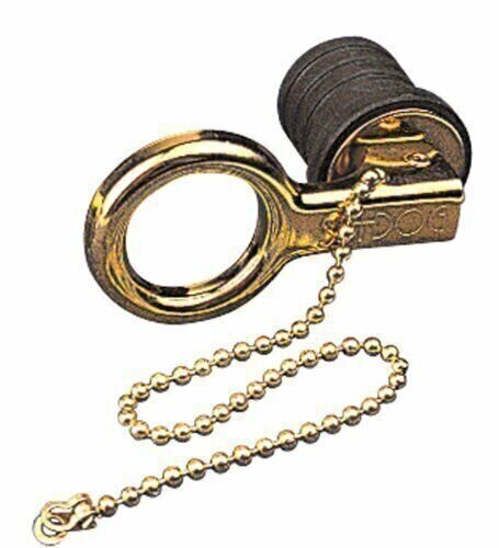 Sea Dog 520071-1 Snap-Handle Drain Plug, Safety Chain