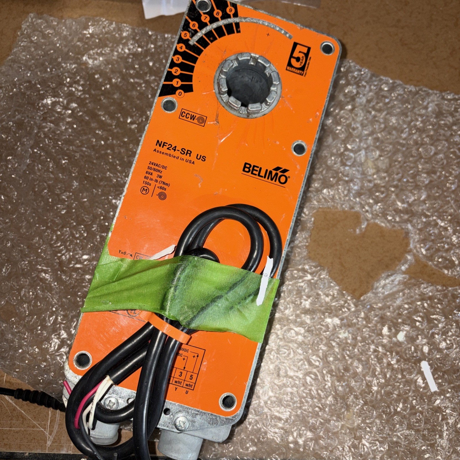 Belimo NF24-SR US Spring Return Damper Actuator 24V 2-10VDC Control