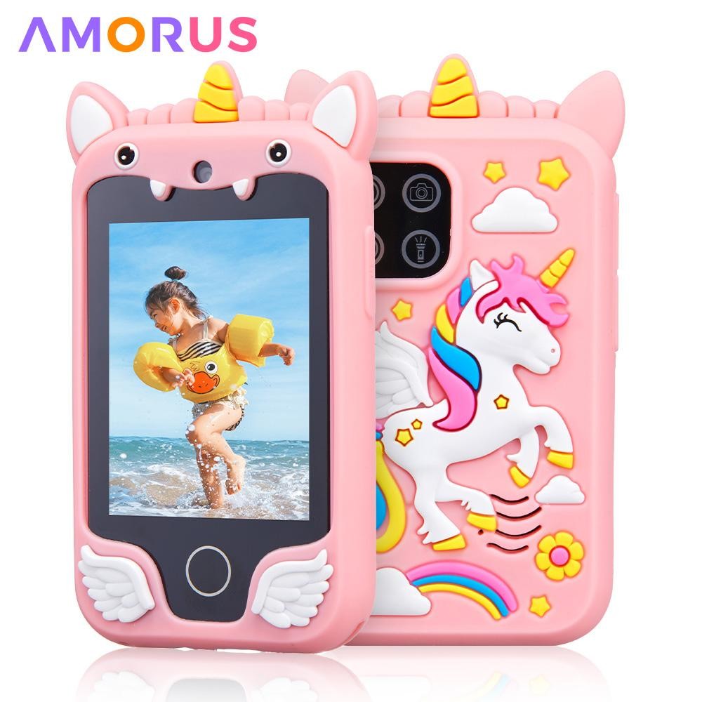 Kids Smart Phone Camera Toys Touchscreen Unicorn Baby Mobile Mp3 Player Digital