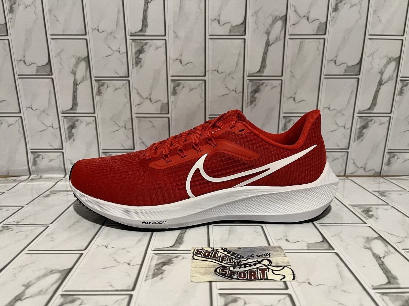 New Nike Air Zoom Pegasus 39 Red White Running Shoes Training Gym Womens 11