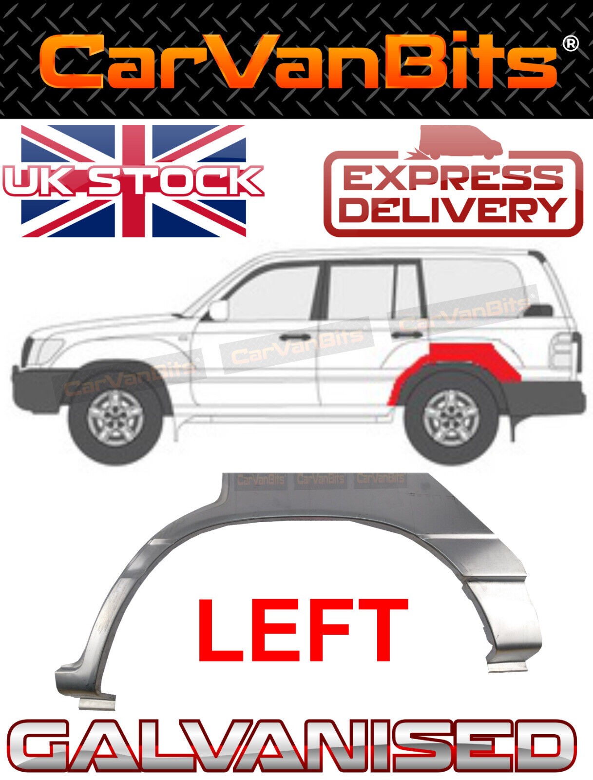 FOR TOYOTA LAND CRUISER FJ100 J100 98-07 5D AMAZON REAR WHEEL ARCH REPAIR PANEL