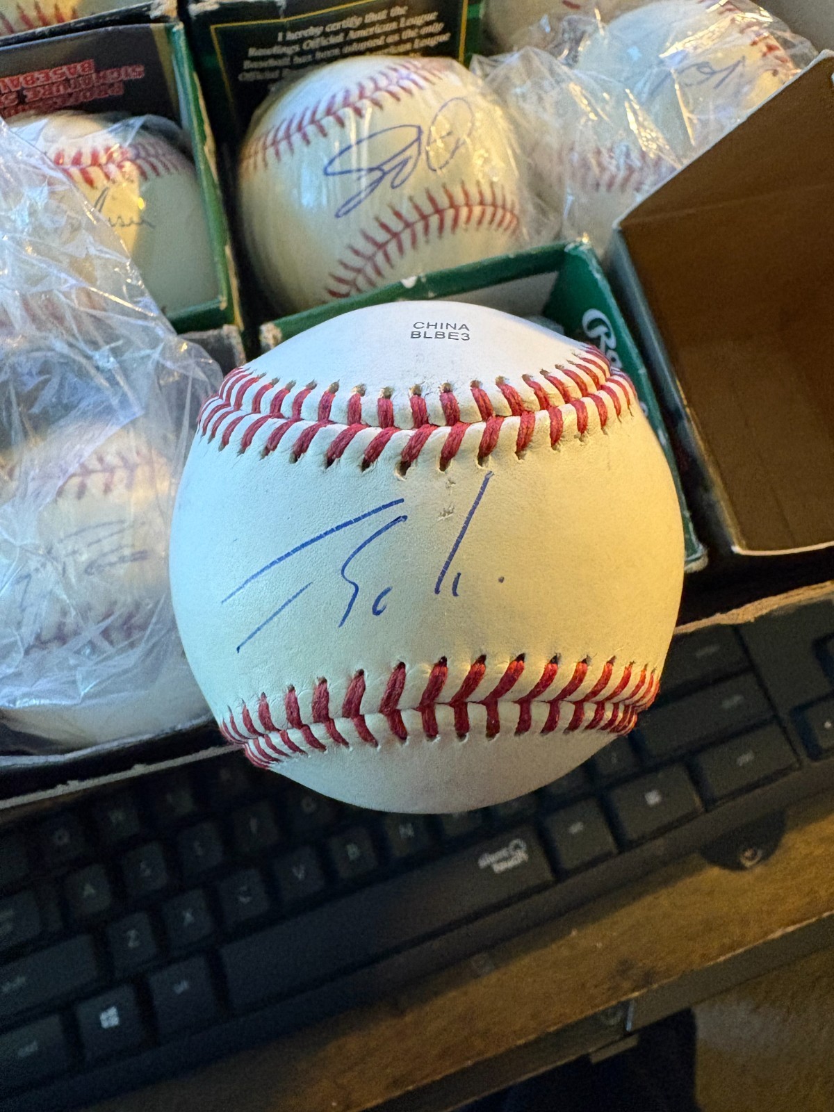 Jorge Soler Cubs Royals signed autographed Rawlings official league baseball