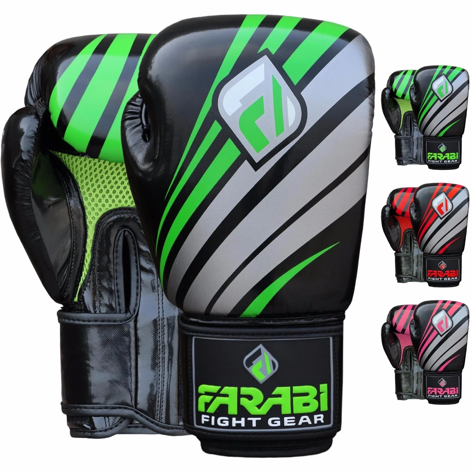 FARABI Rex Leather Boxing Gloves Sparring Training Punching Gloves 10OZ-16OZ