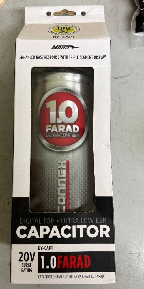 (NEW) Metra One Farad Digital Capacitor TCCAP1D - Free Shipping