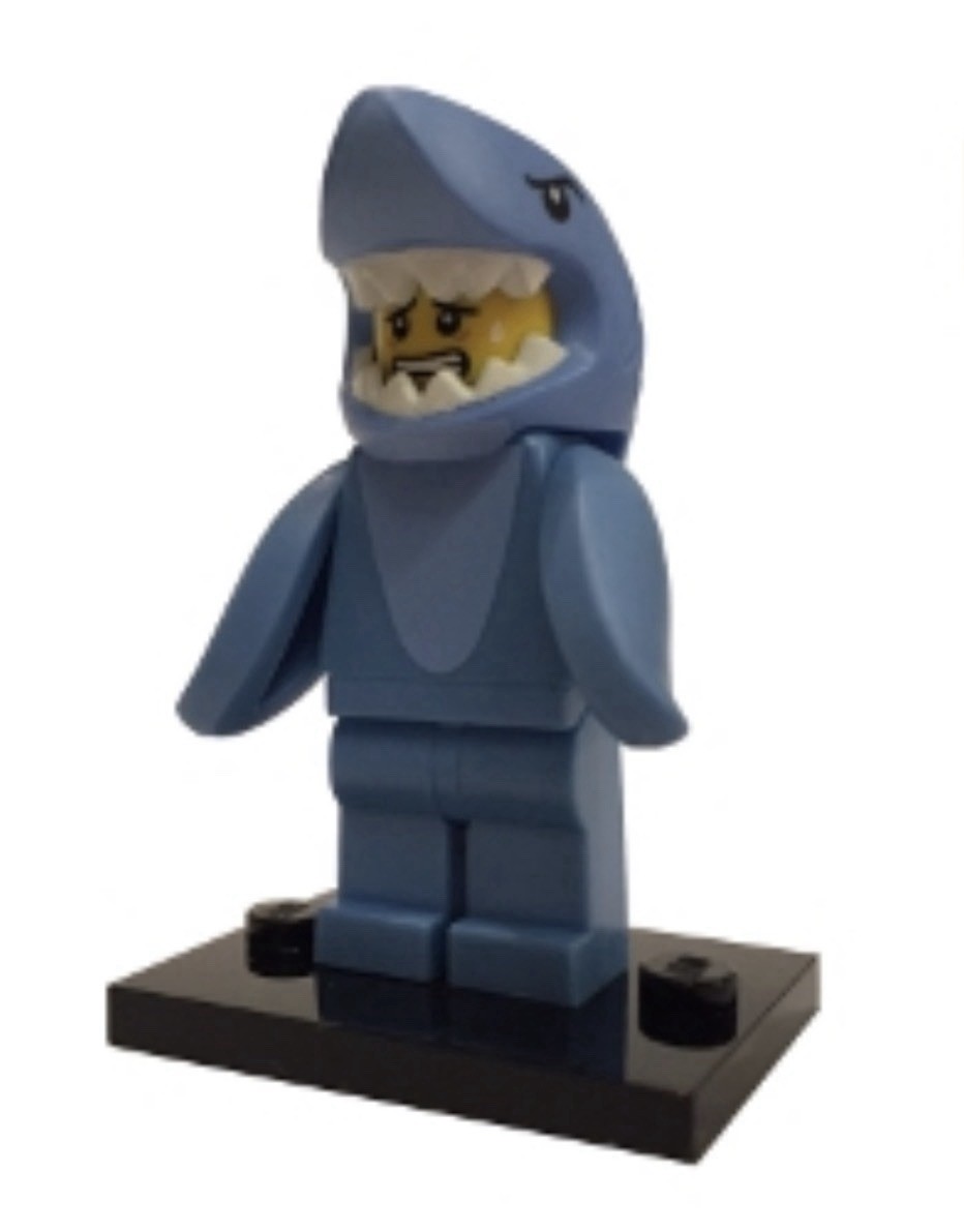 LEGO Collectible Minifigures Series #15 - Shark Suit Guy (col15-12) Minifigure