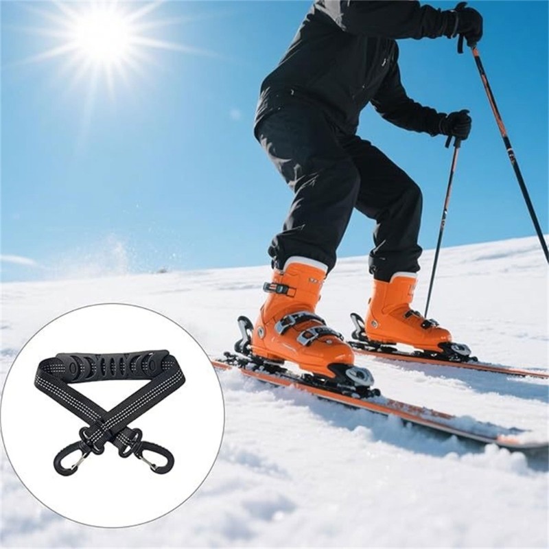 2xMulti Purpose Ski Boot Stabiliser Straps Secure Binding for Winter Sports Gear