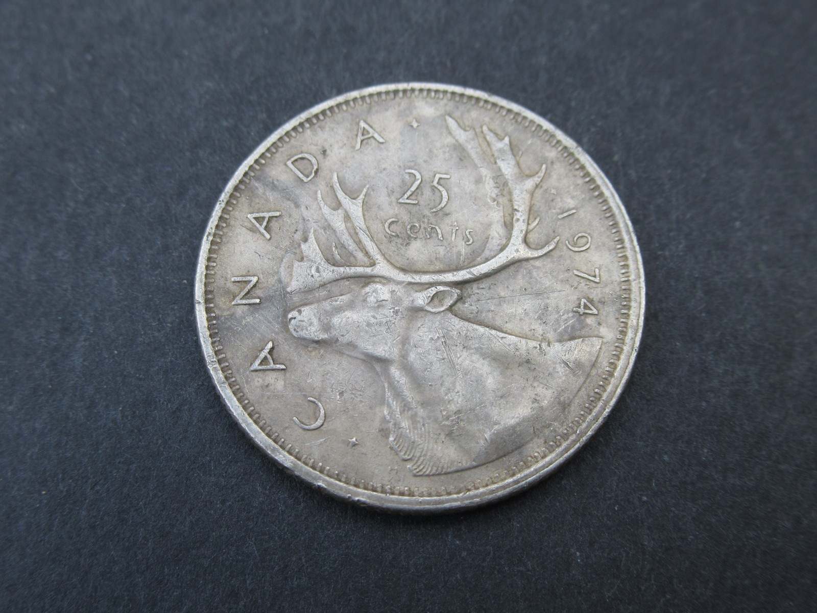 Canada 1974 25 Cents Coin