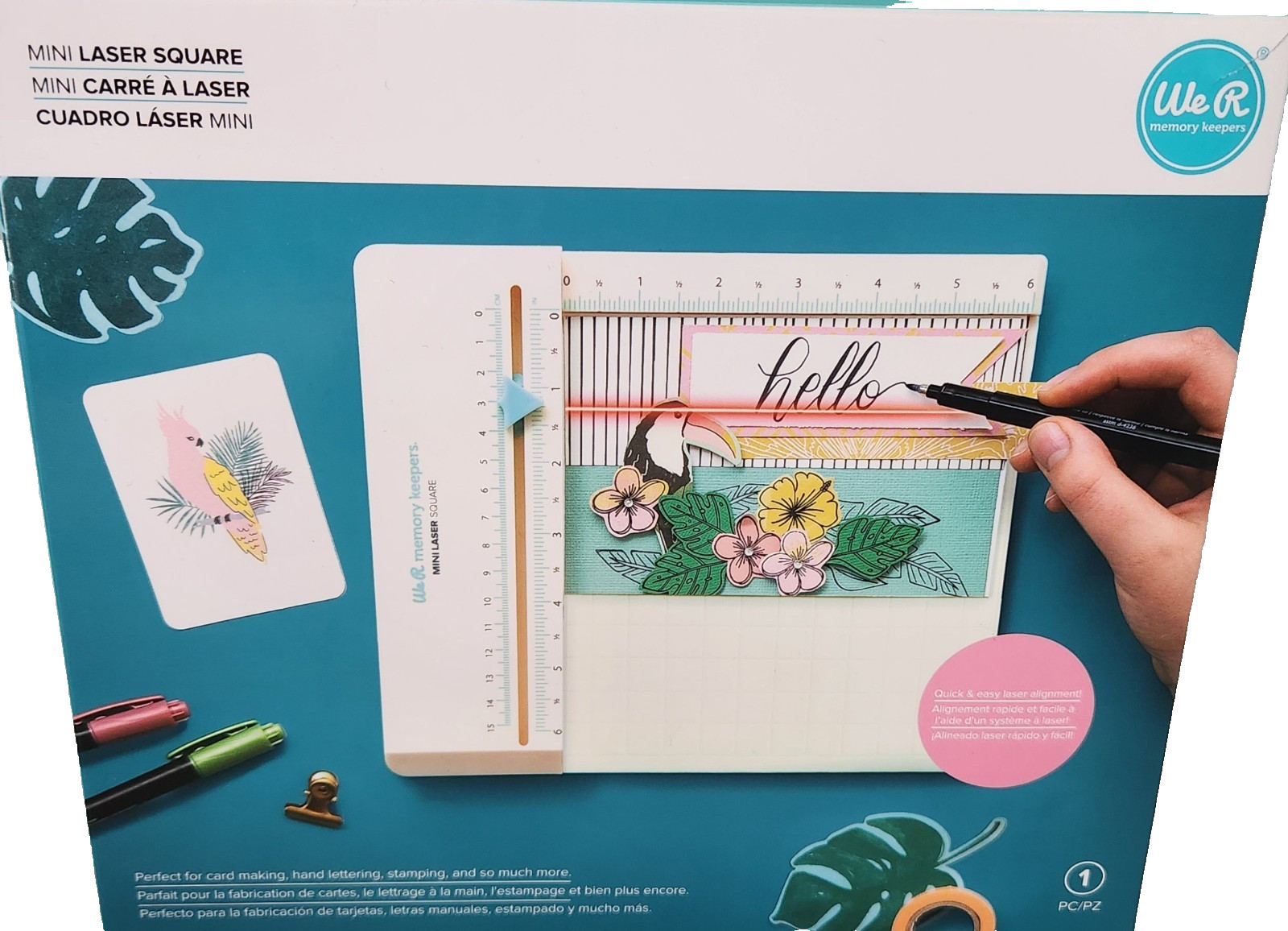New in Box WE R Memory Keepers Craft MINI LASER SQUARE 6 x 6.5" Workspace 660624