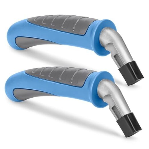 Car Door Handle for Elderly Car Handle Assist Light Blue and Grey-2 pcs
