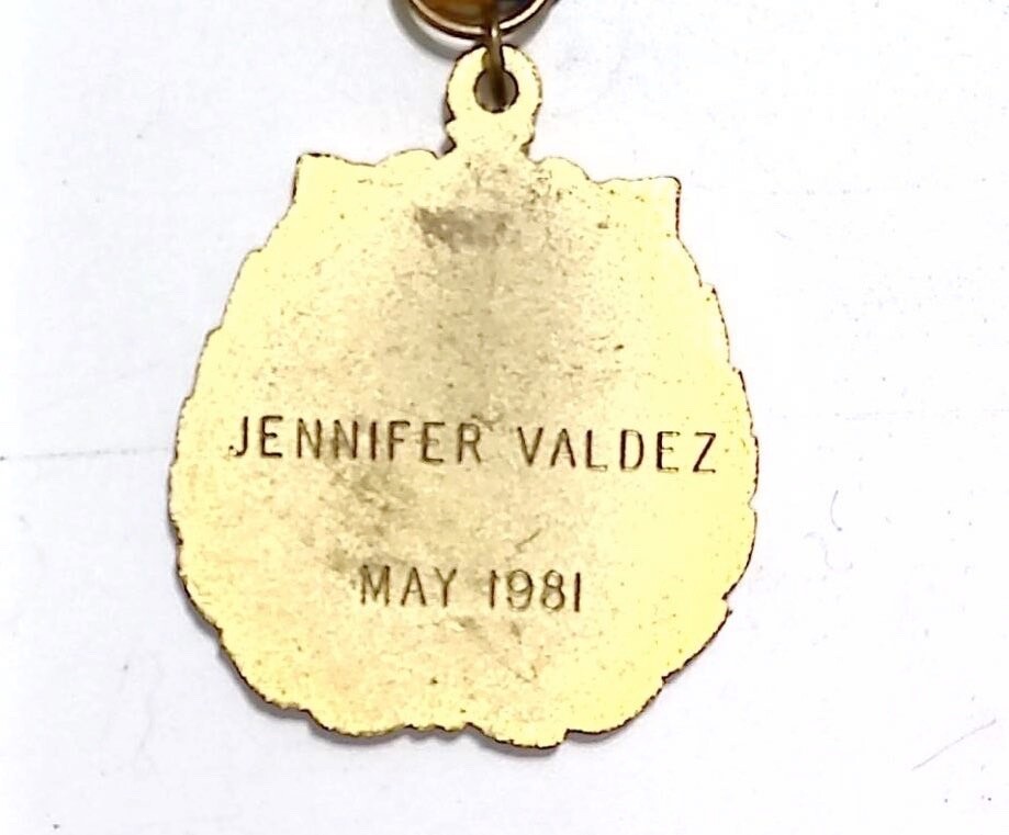 Vintage 1981 Alvarado Citizenship Medal Ribbon Award Jennifer Valdez