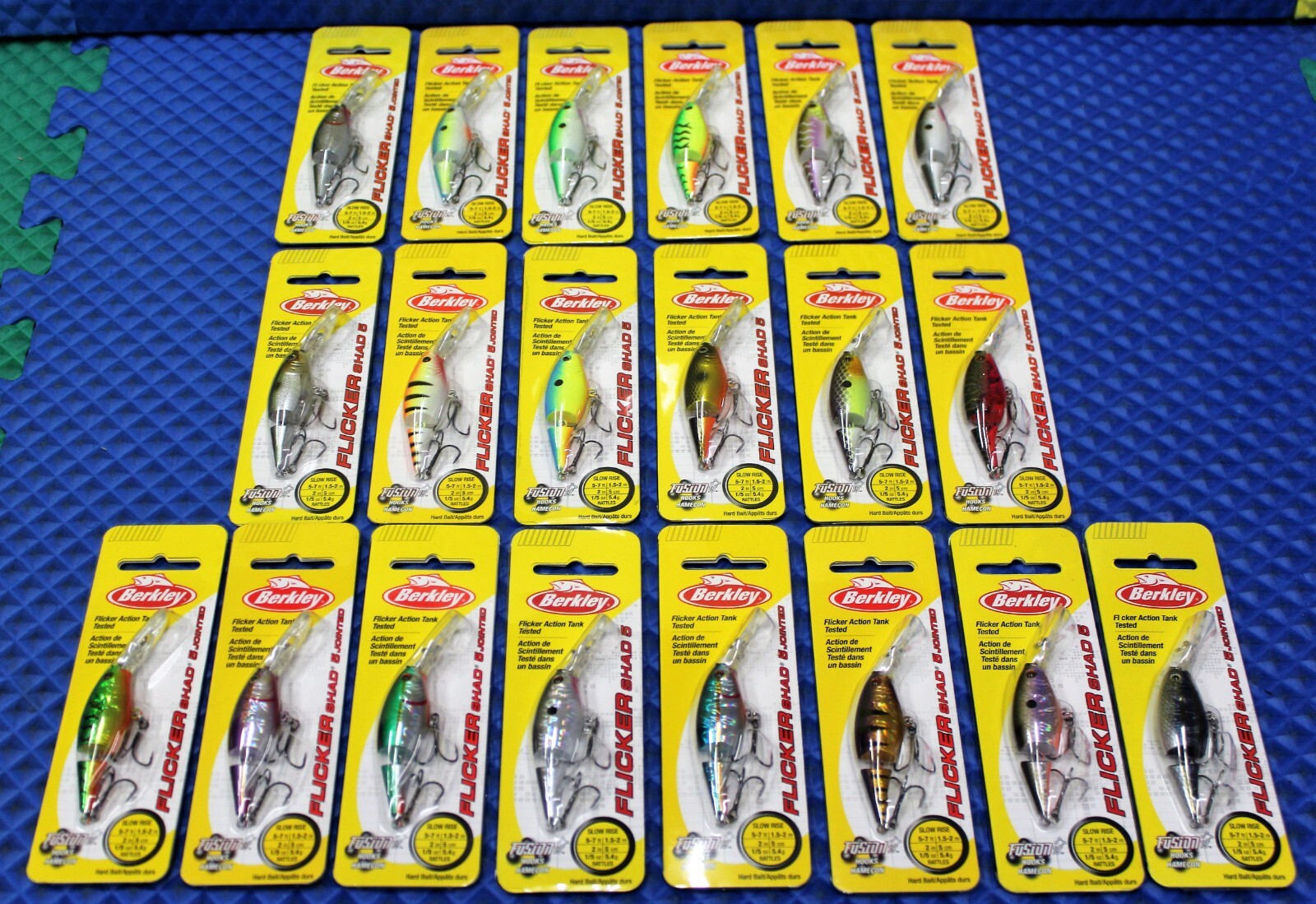 Berkley Flicker Shad 5 Jointed Slow Rise 5'-7' Size 5 FFSH5J- CHOOSE YOUR COLOR!