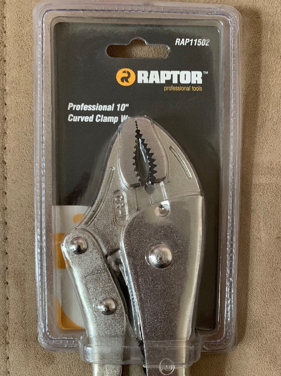 10" Curved Clamp Wrench Raptor Tools NEW
