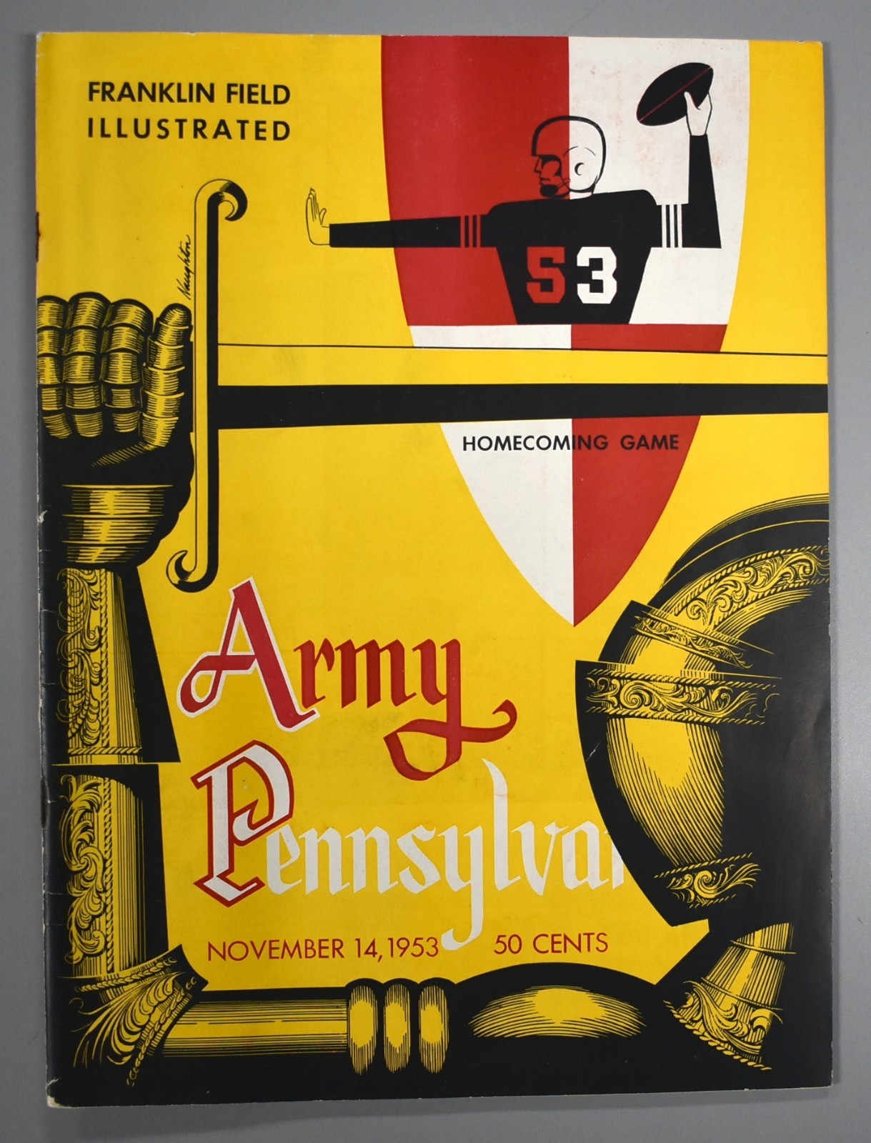 Army vs University Of Pennsylvania November 14th 1953 Official Game Program