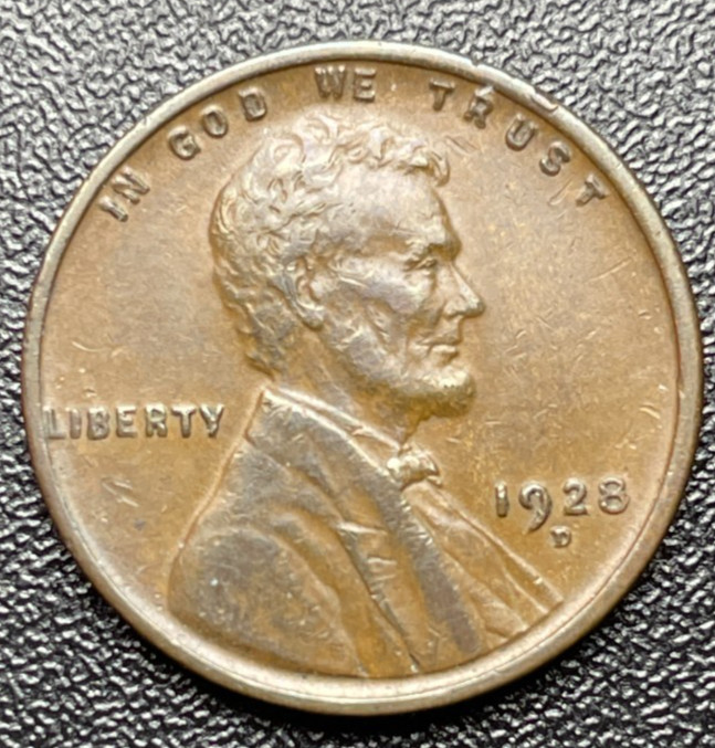 1928-D Lincoln Wheat Cent  XF / Semi-Key / Only 31,170,000 Minted