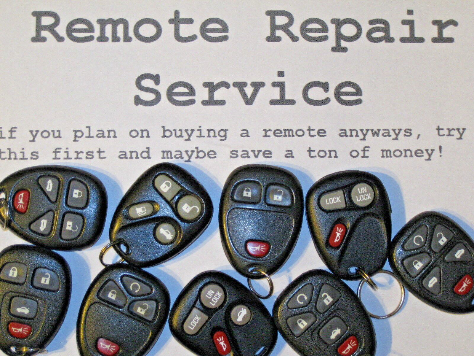 Buick Chevy HHR Fob Repair Service 22733524 15252034 15100813 15114374 15114376