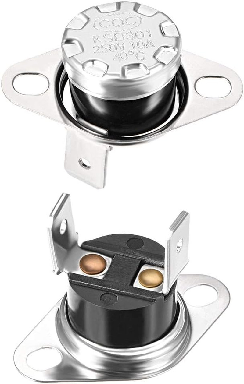 KSD301 Thermostat 40°C/104°F 10A Normally Open N.O Adjust Snap Disc Temperature