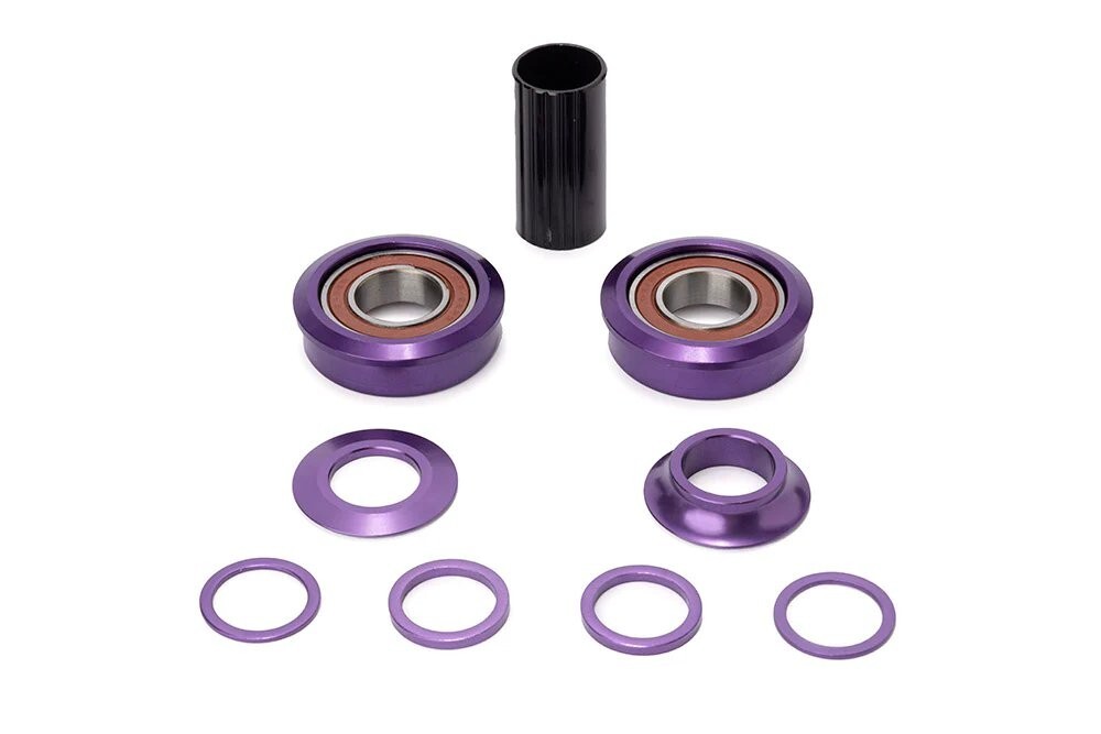 Theory BMX American Bottom Bracket 19mm Purple Wheelie Bike SE GT Crank Bearings
