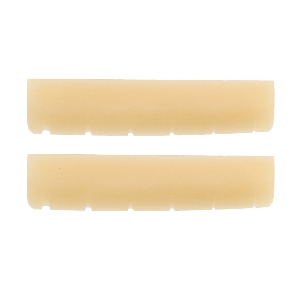 2pcs Unbleached 44mm Slotted Bone Nut for YAMAHA LL & A Series Acoustic Guitar