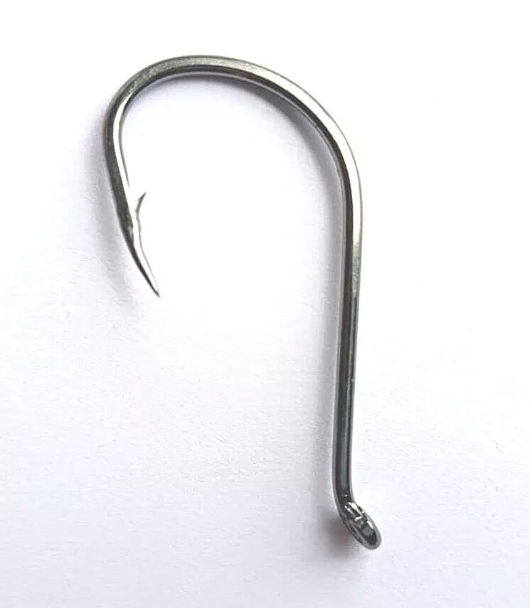 100 x Quality Strong Octopus Bait Fishing Hook Semi Circle Hook ,jig hook 6/0 UK