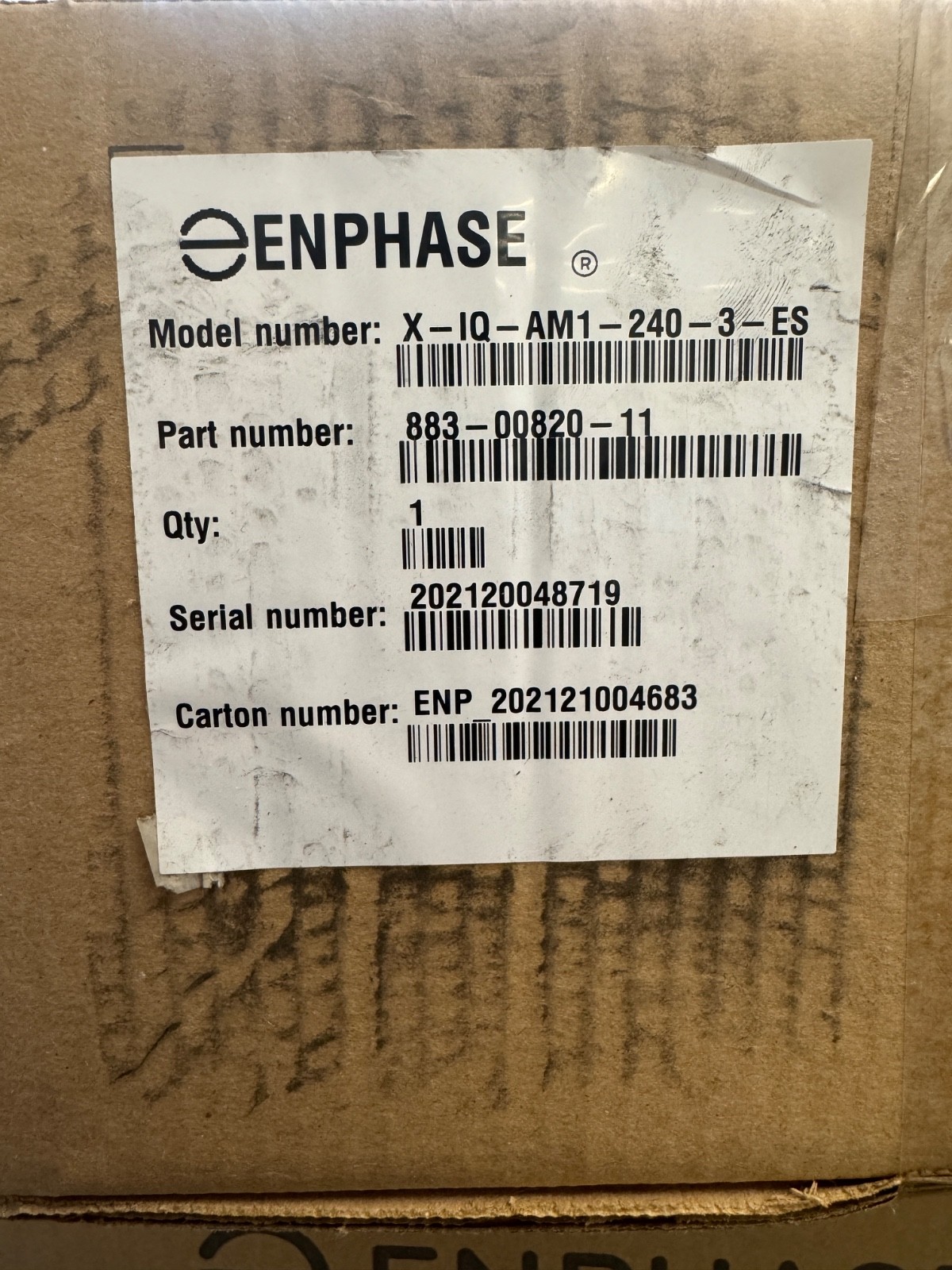 enphase X-10- AM1-240-3-ES