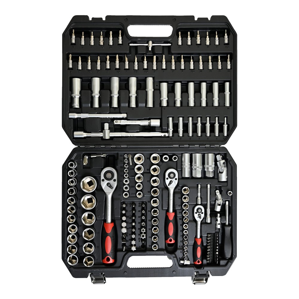 171PC Universal Repair Tool Kit, Socket Ratchet Wrench Set with Toolbox