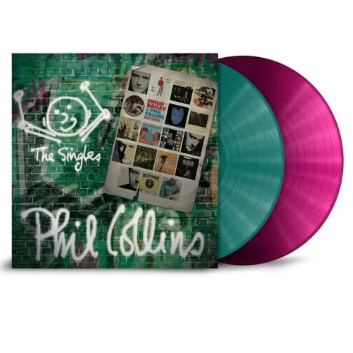 PHIL COLLINS New Sealed Ltd Ed 2026 HITS & SINGLES COLORED 2 VINYL RECORD SET