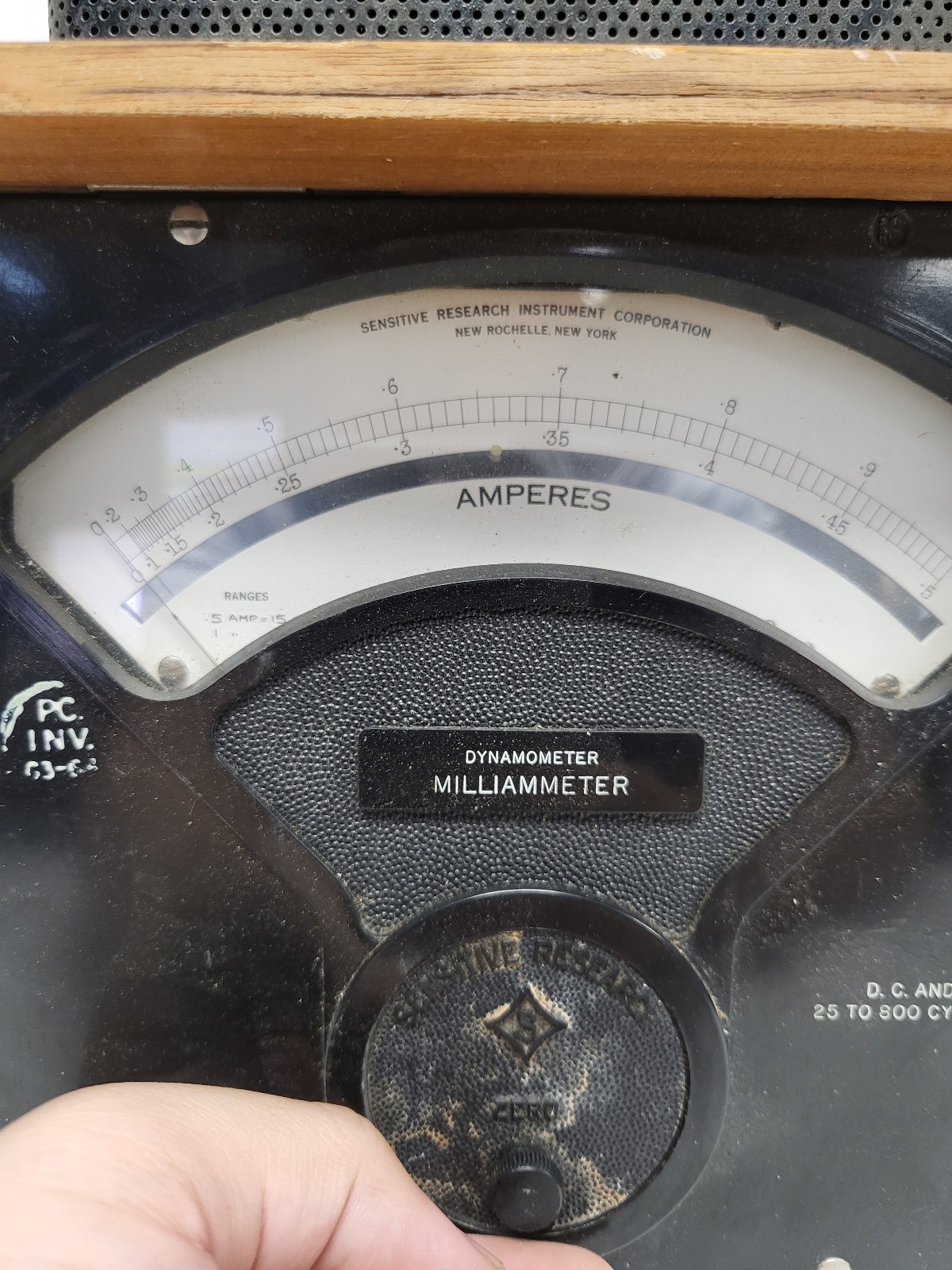 Vintage Sensitive Research Dynamometer Milliammeter
