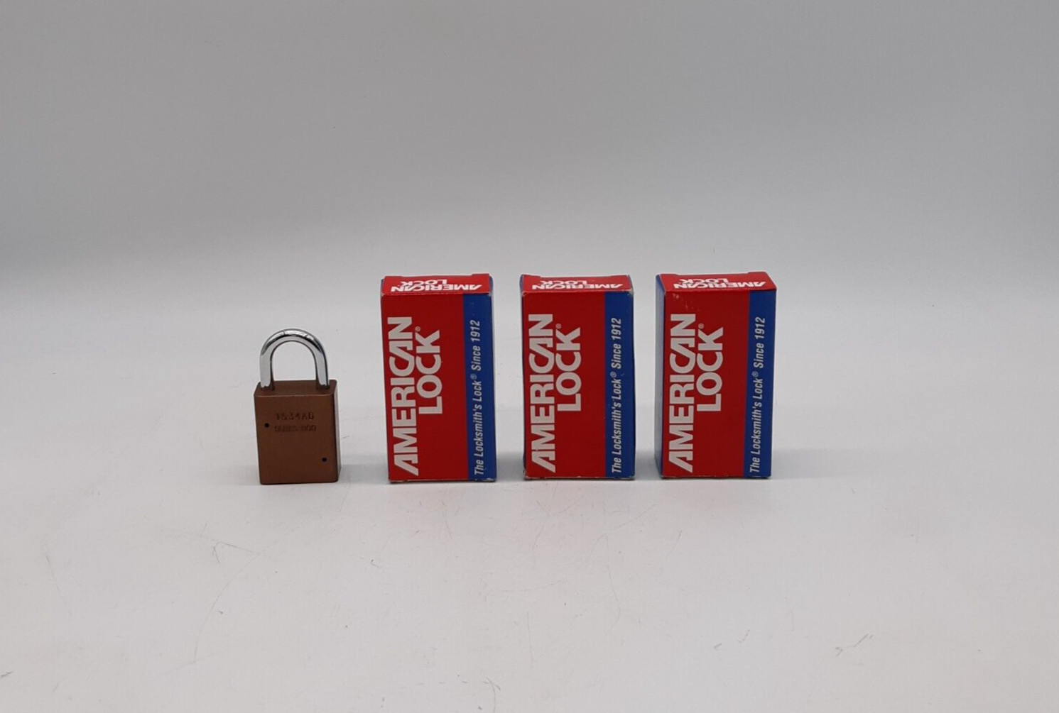 American Lock Series 1100 Safety Padlock (1534AD) Lot of 4 - NO KEY