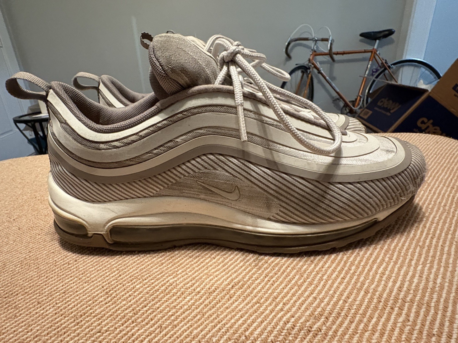 Nike Air Max 97 Ultra 17 'Sepia Stone' Size 8.5 918356 201 GOAT: $300 cream gray