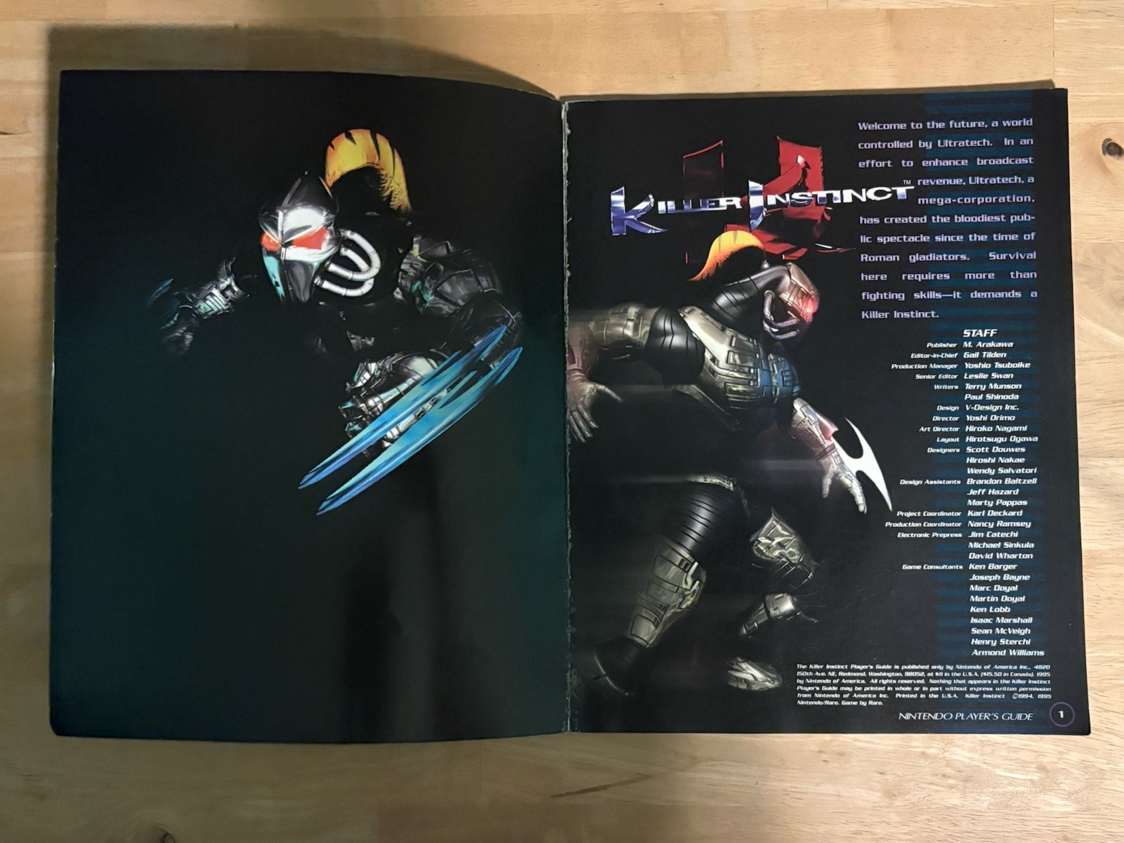 Killer Instinct Nintendo Player's Guide