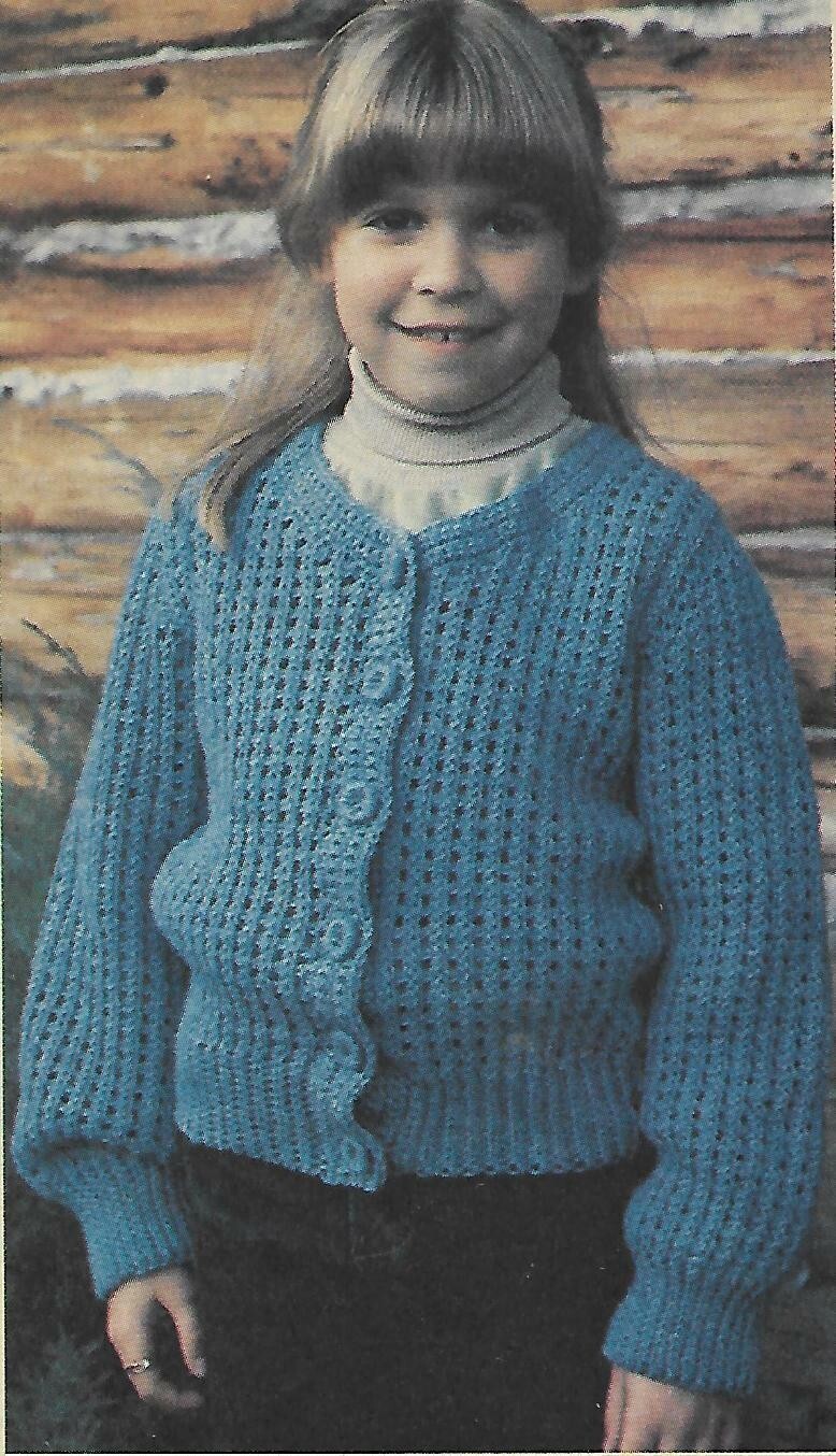 Lady's Rib Stitch Variation XV Sweater crochet PATTERN INSTRUCTIONS (not girl)